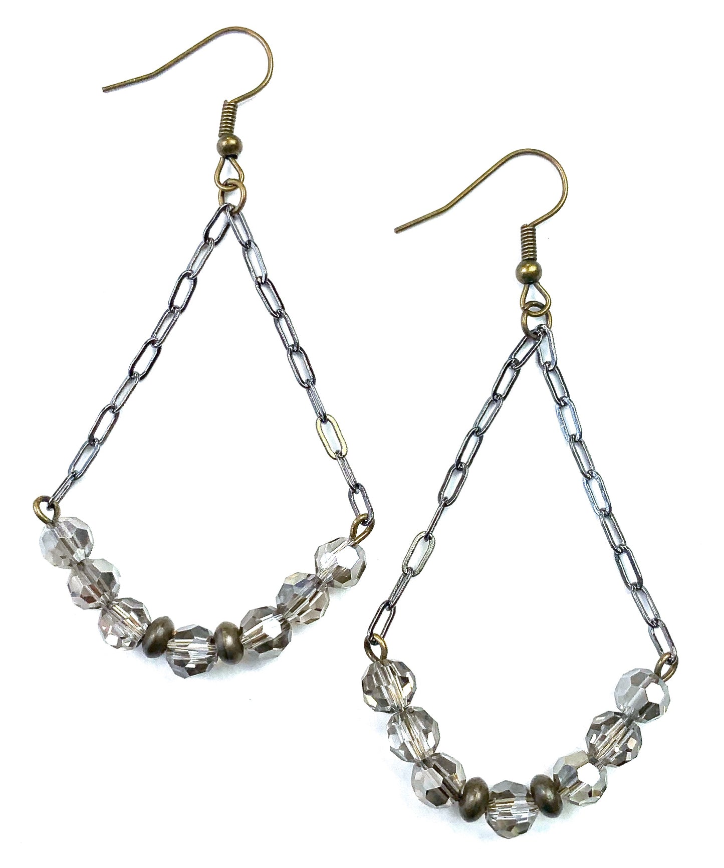 Gray Bead Earrings