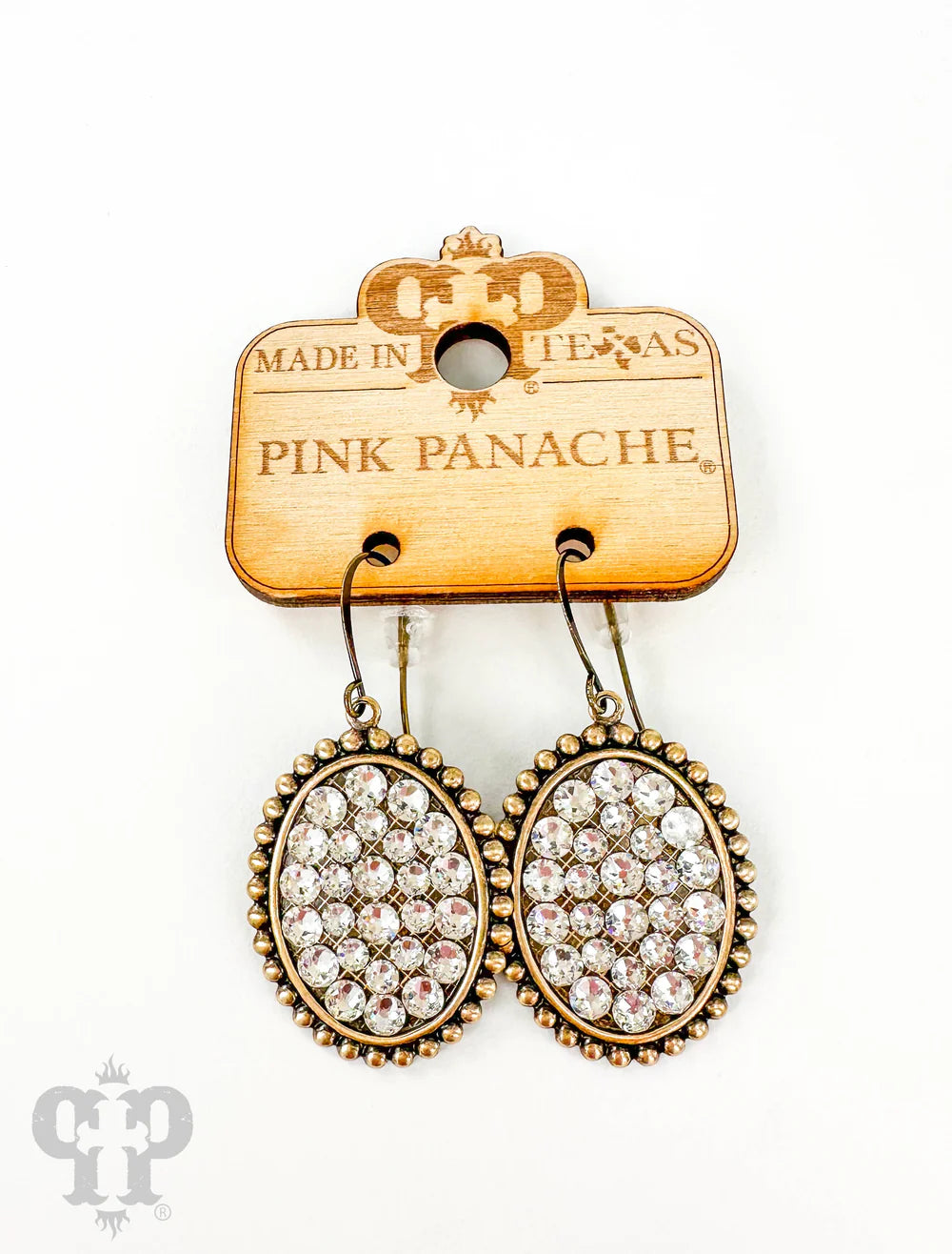 Austrian Crystal Small Oval Earrings