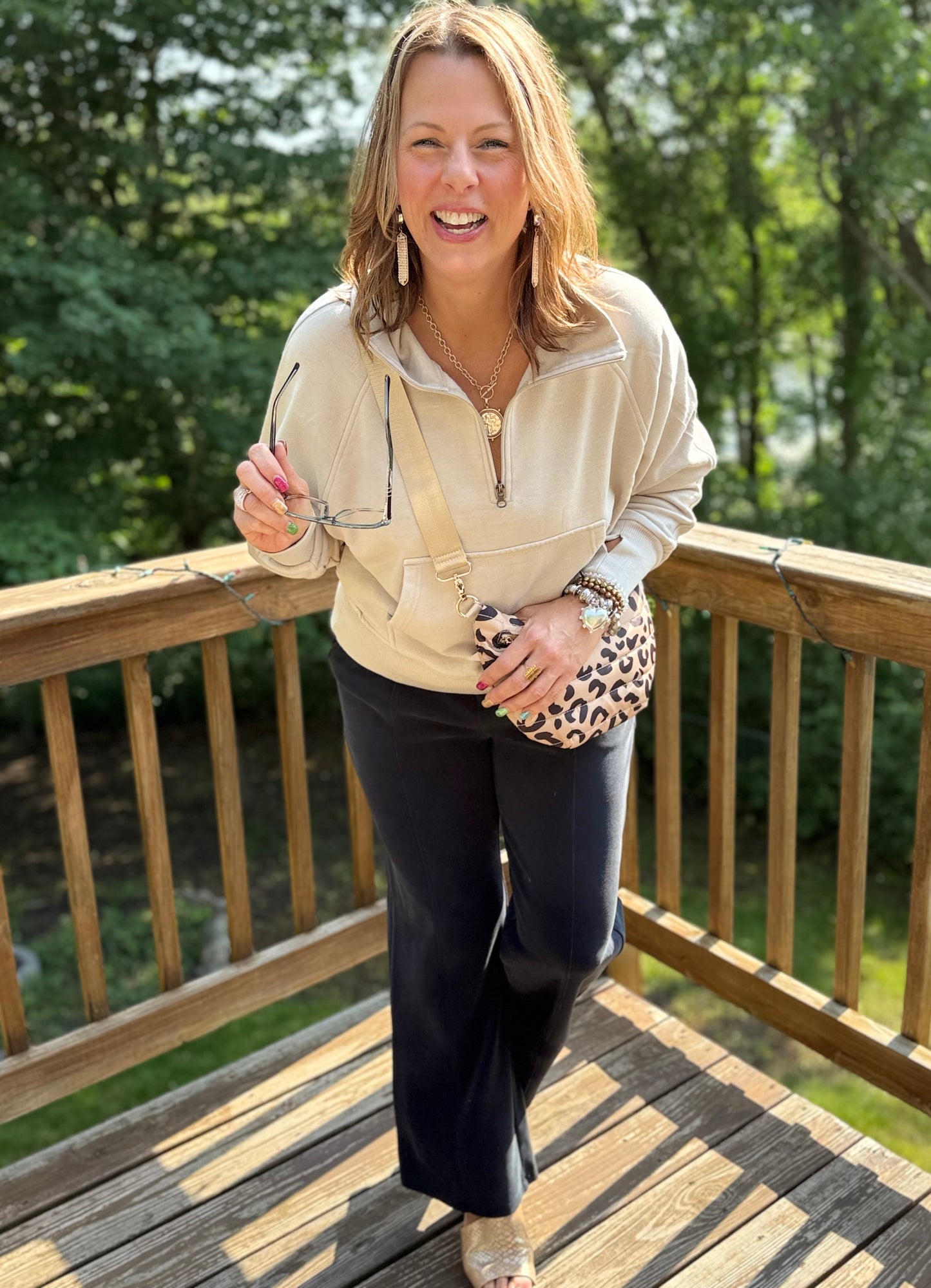 3/4 Zip Shop Fave Sweatshirt