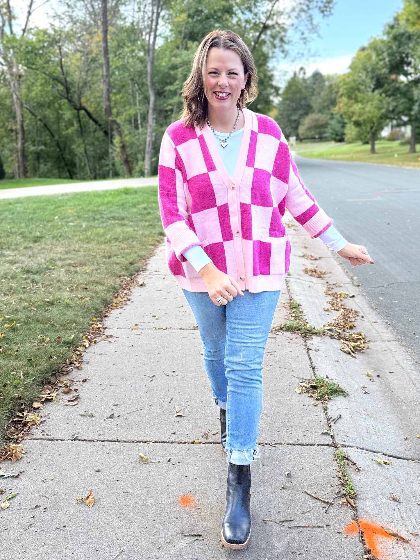 Checker Me Sweater