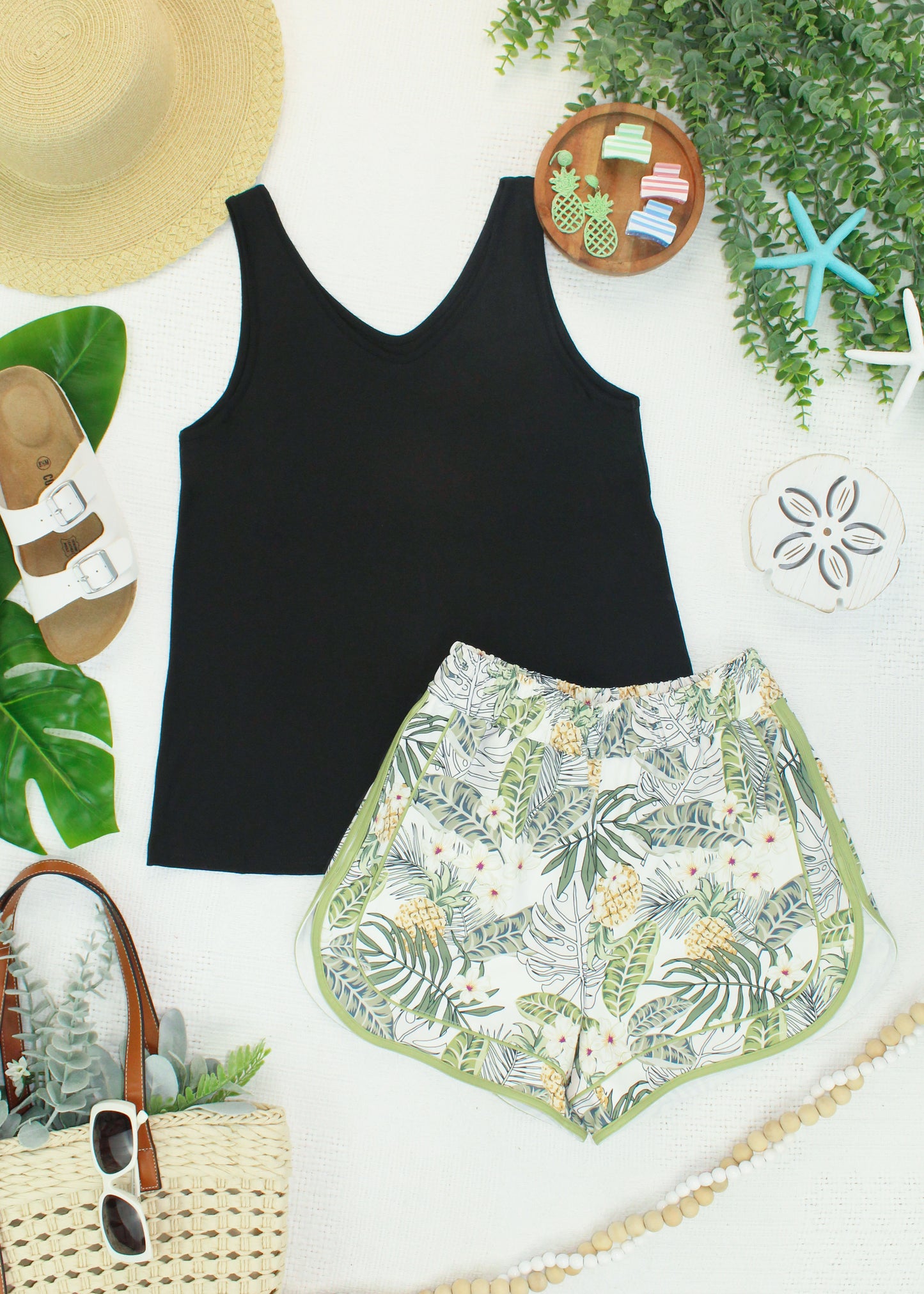 Double Vneck Tee