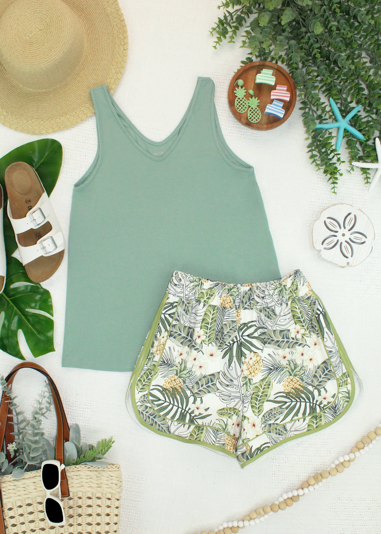 Double Vneck Tee