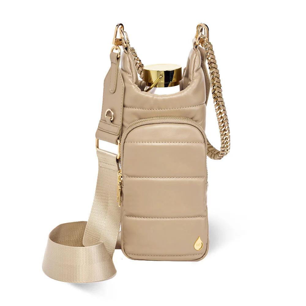TAUPE VEGAN LEATHER HYDROBAG® WITH STRAP BUNDLE- OPRAH'S FAVORITE THINGS