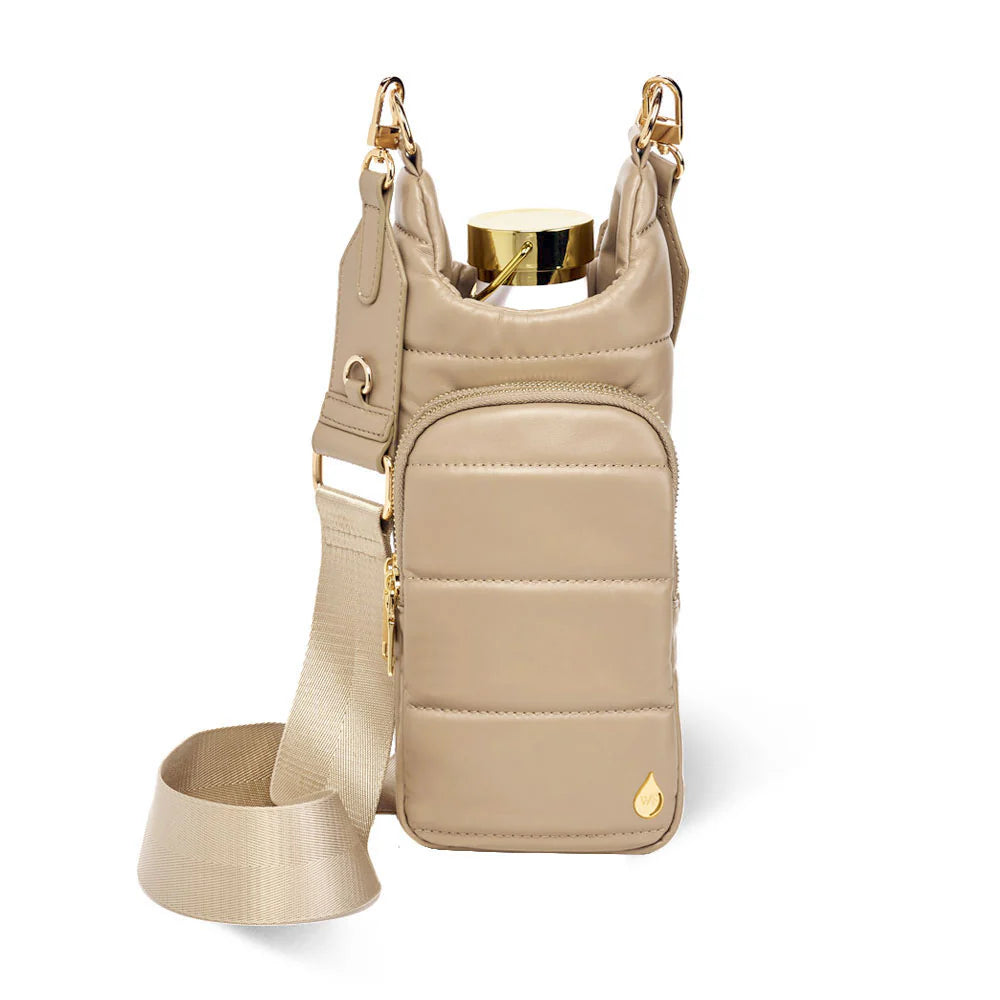 TAUPE VEGAN LEATHER HYDROBAG® WITH STRAP BUNDLE- OPRAH'S FAVORITE THINGS