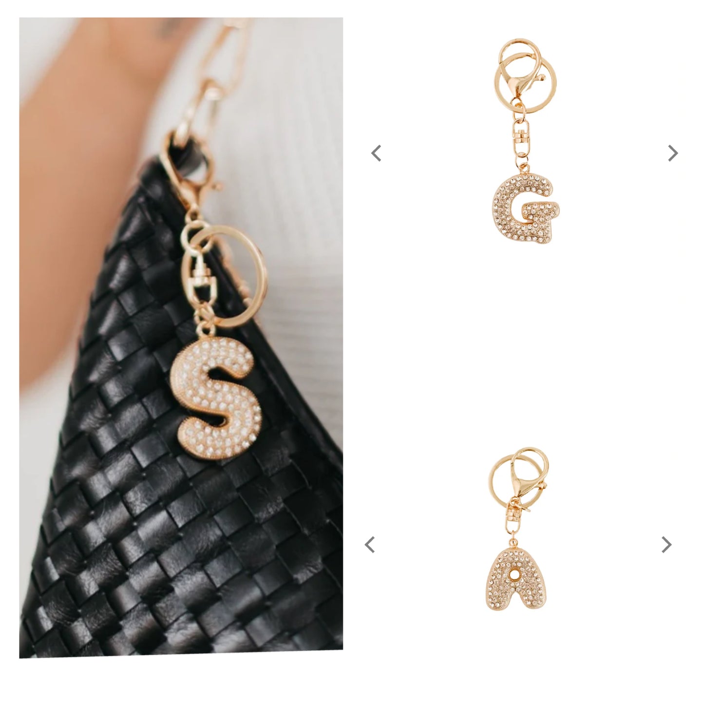 Bag charm Initials