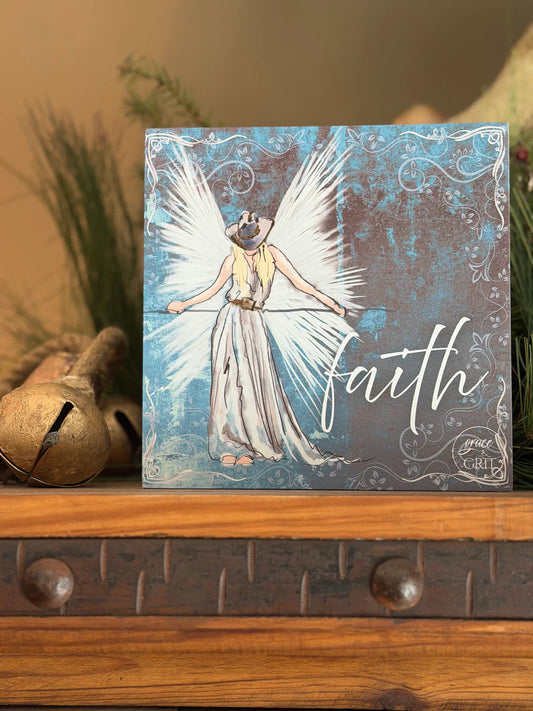 Wood Block Inspiration Angels by Amy Grace