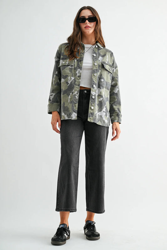 Camo Shacket by Mica