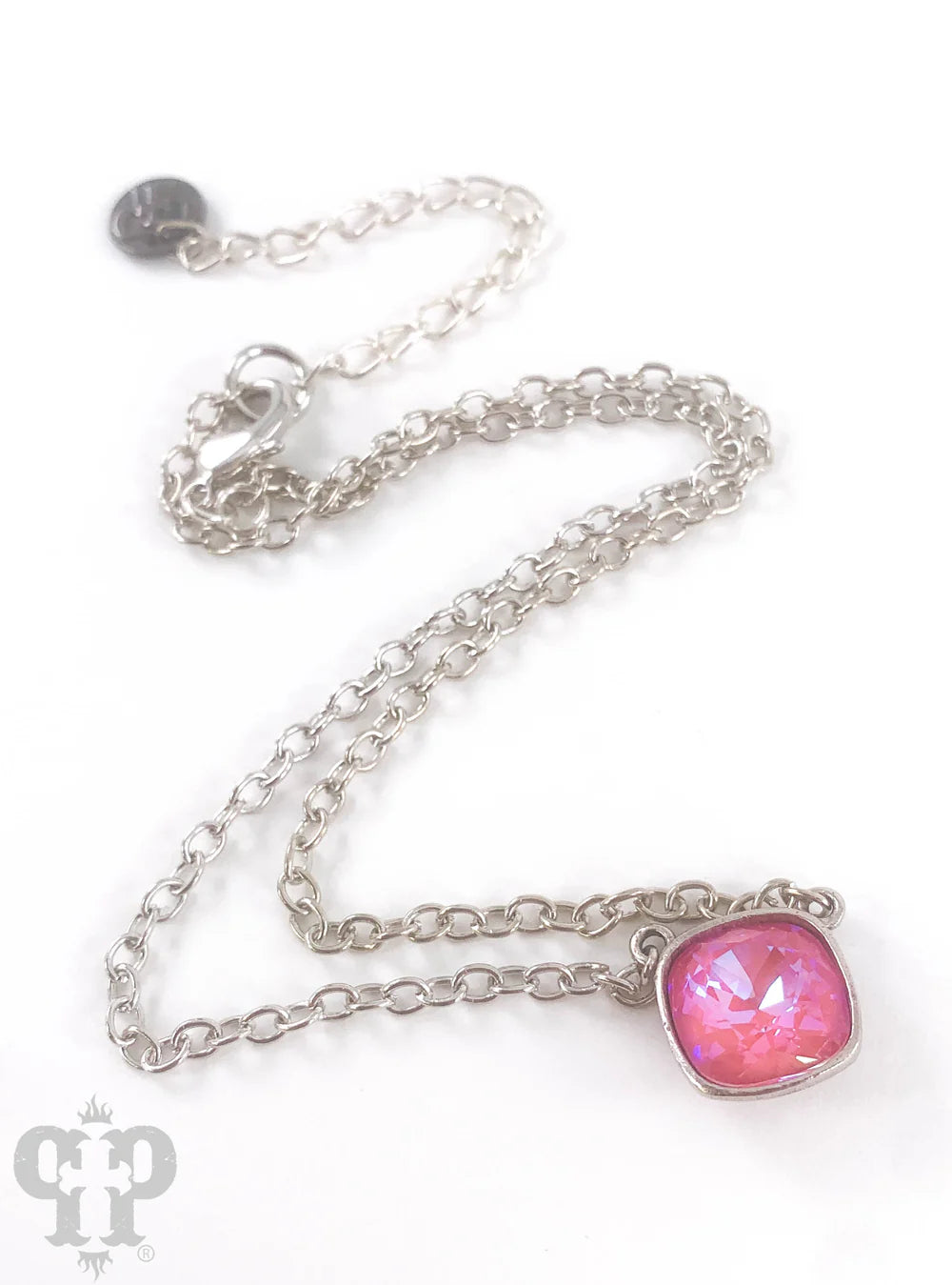 Austrian Crystal Square Chain Necklace