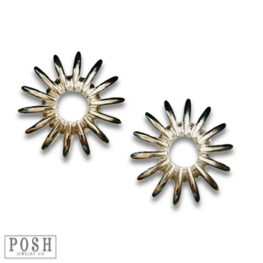 Sunburst Post Earrings