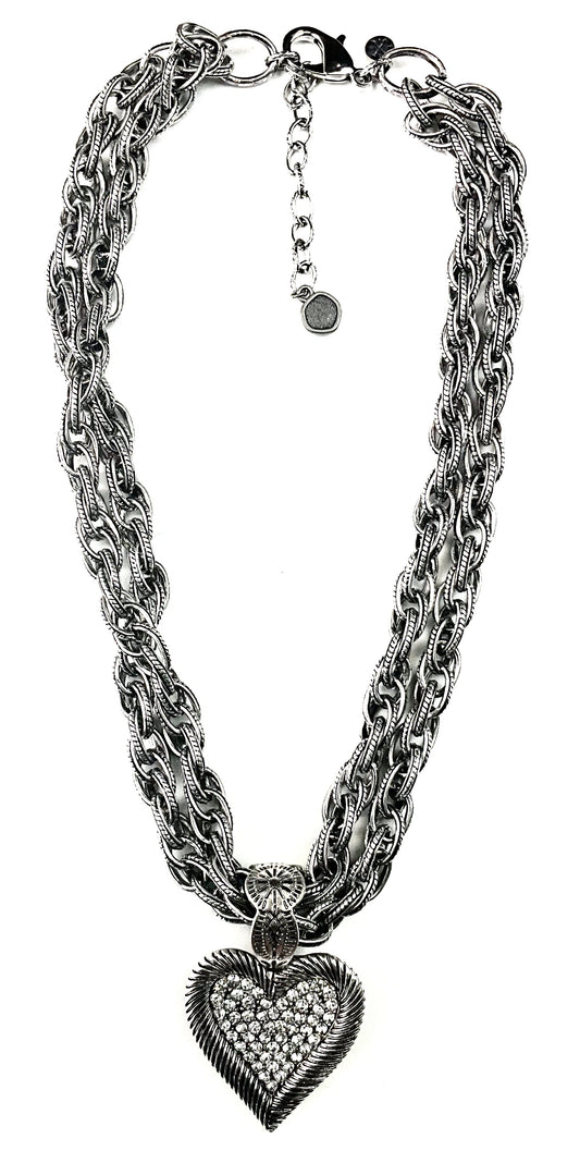 Heart Lost and Found Stunner Necklace