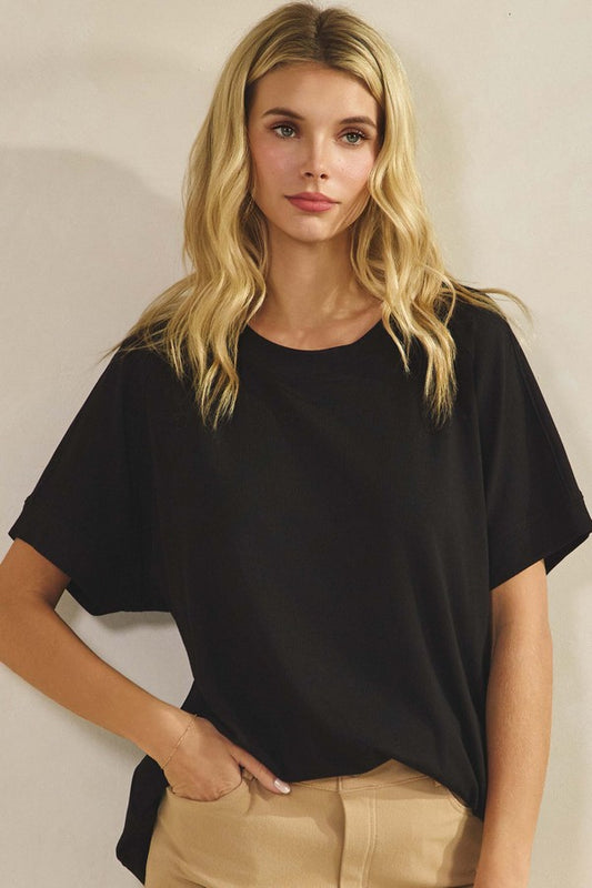 Yelete Relaxed Ribbed Tee