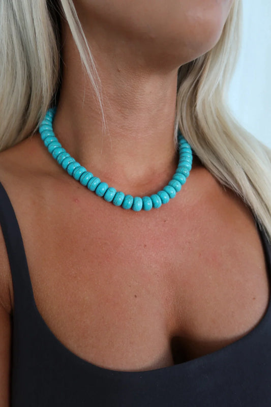 Turquoise Chunky Necklace by ChanSutt