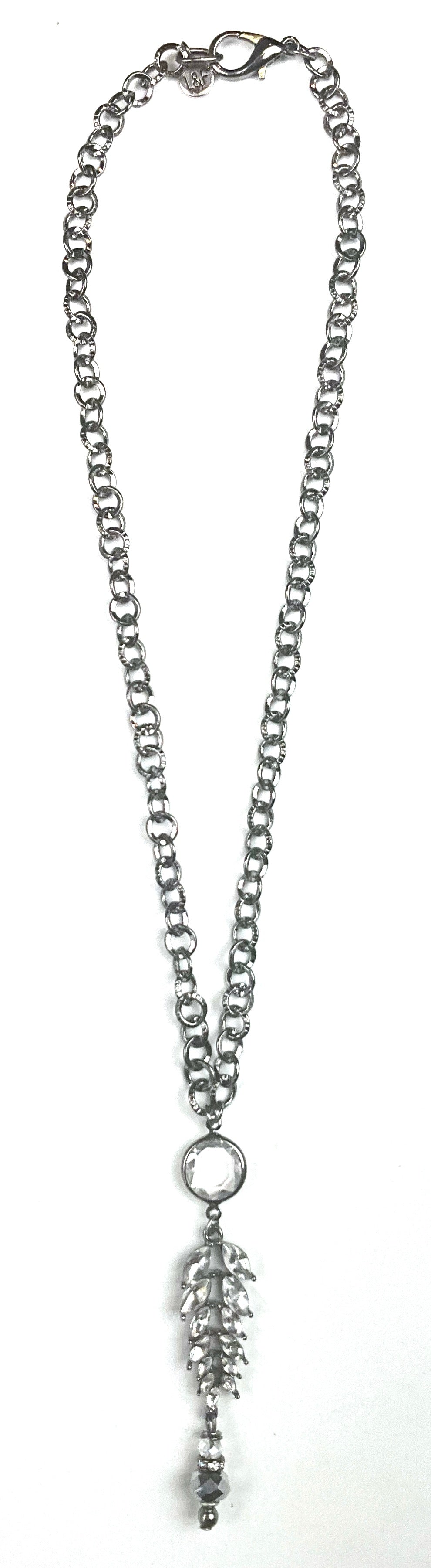 Rolo Chain with A Bling Leaf Drop from Lost and Found