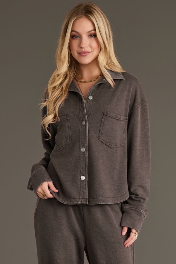 Soft Brushed Button Up Shirt Mid Hip (Multiple Options) by Panache