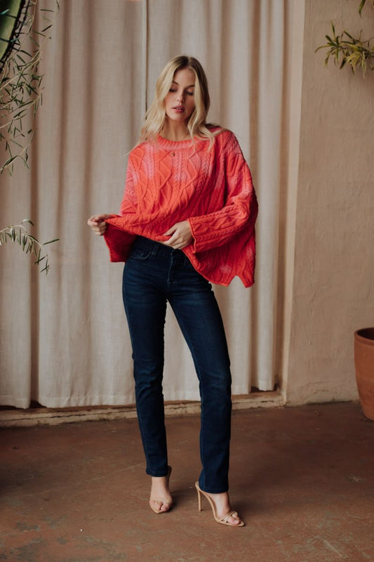 Swing Boho Cable Sweater