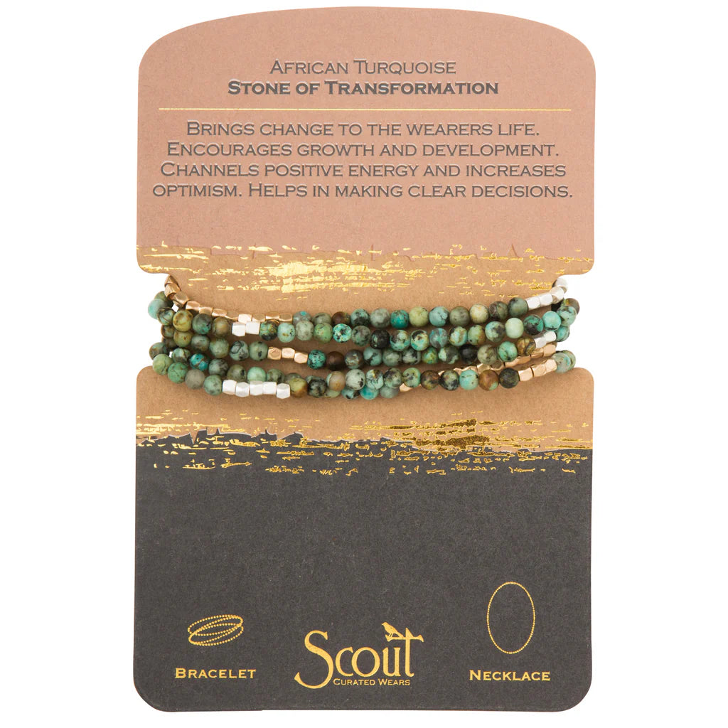 Scout Stone Wrap Bracelet/Necklace (Multiple Choices)