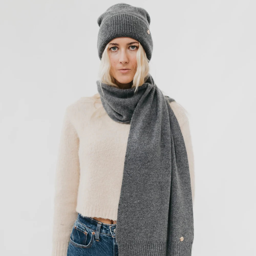 Cashmere Wrap and Beanie Duo