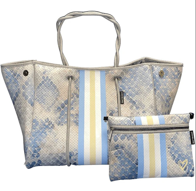 Neoprene Tote Bag and Matching Wristlet