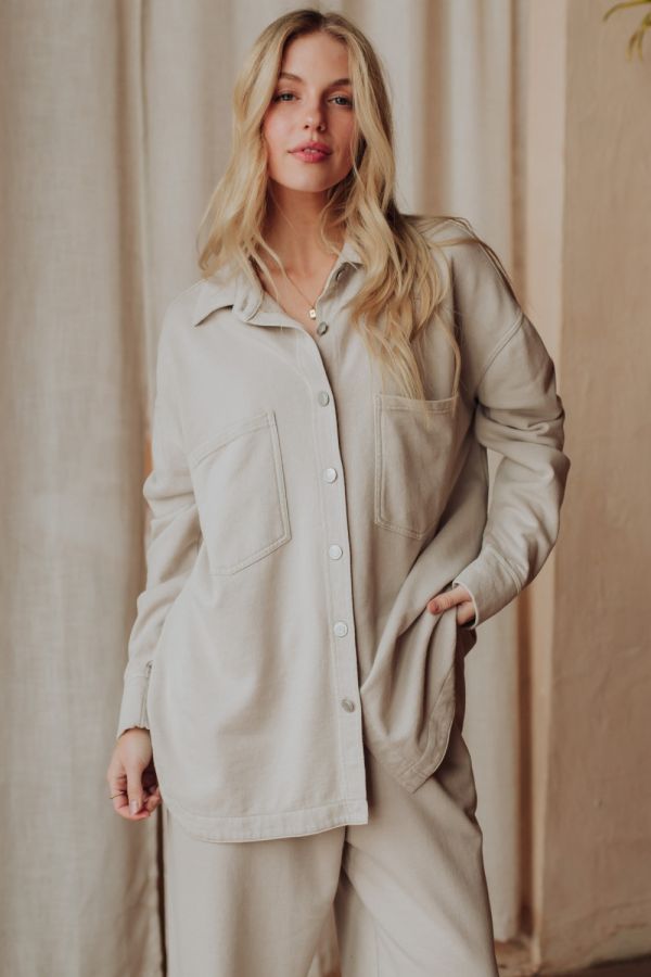 Soft Brushed Button Up Shirt Full Coverage (Multiple Options)