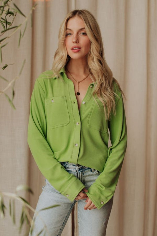 Soft Flannel Button Up  (Multiple Colors)