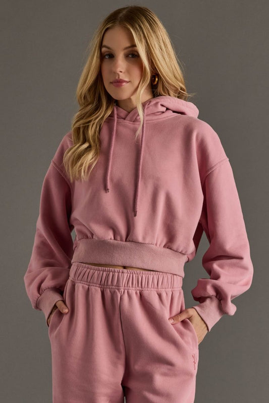 Cropped Hooded Sweatshirt