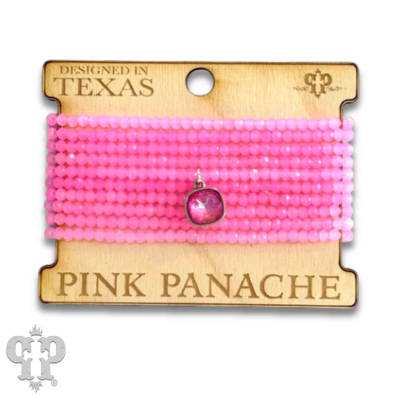 Faceted Stretchy Bracelet Stack by Pink Panache