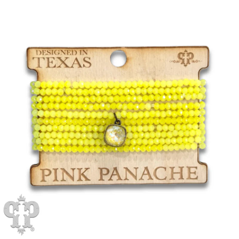 Faceted Stretchy Bracelet Stack by Pink Panache