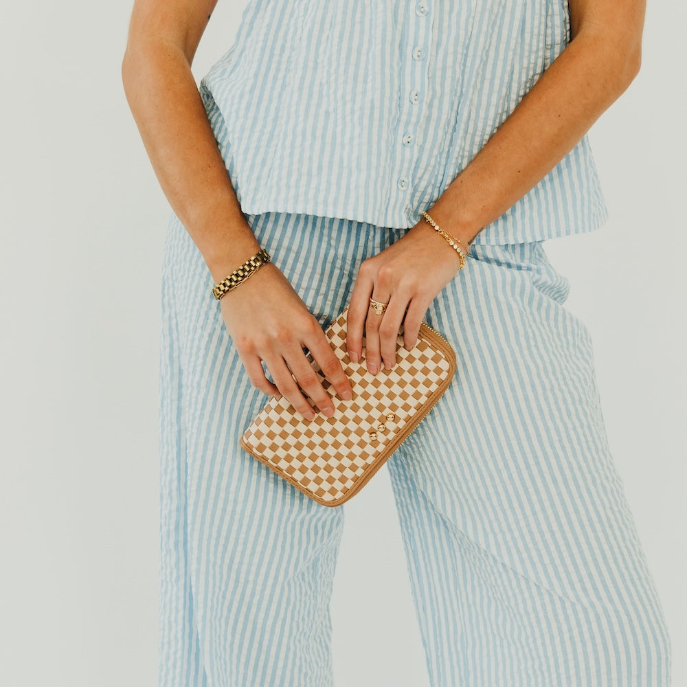 Lenni Large Zip Woven Wallet, Multiple Options