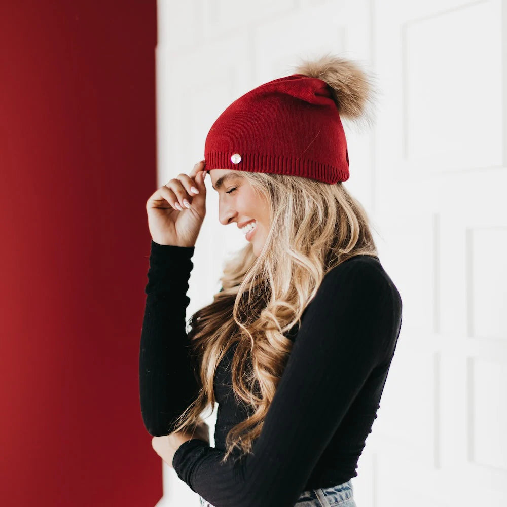 Softest Slouchy Removeable Pom Beanie