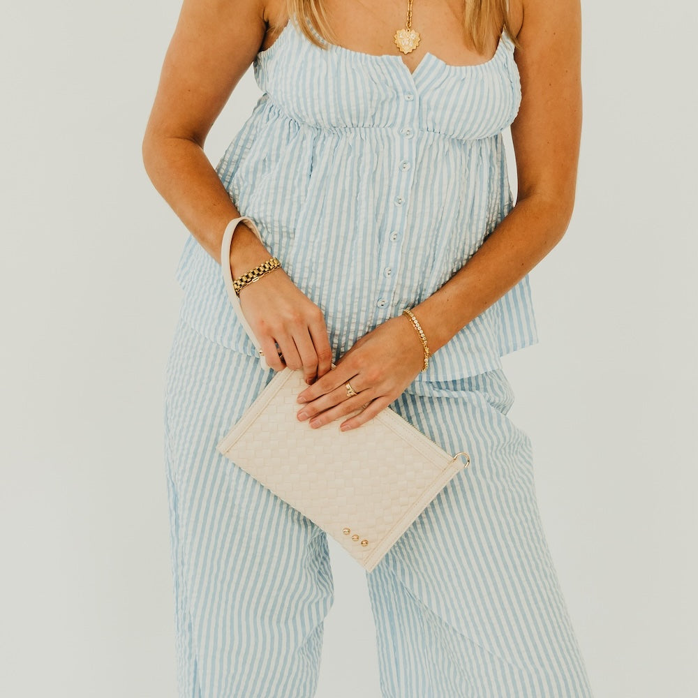 Veda Woven Crossbody and Clutch Bag, Multiple Choices